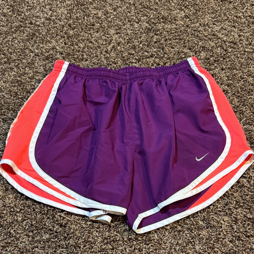 Nike Purple and Coral Athletic Running Shorts